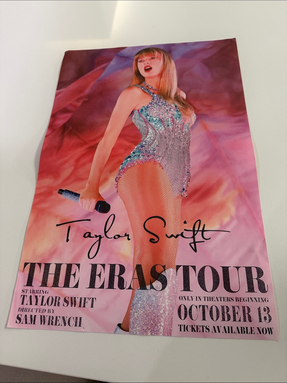 Taylor Swift The Eras Tour Poster - Pink Gradient